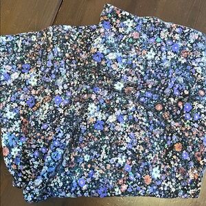 lululemon athletica Floral Boot Cut Pants - Black, Purple, White